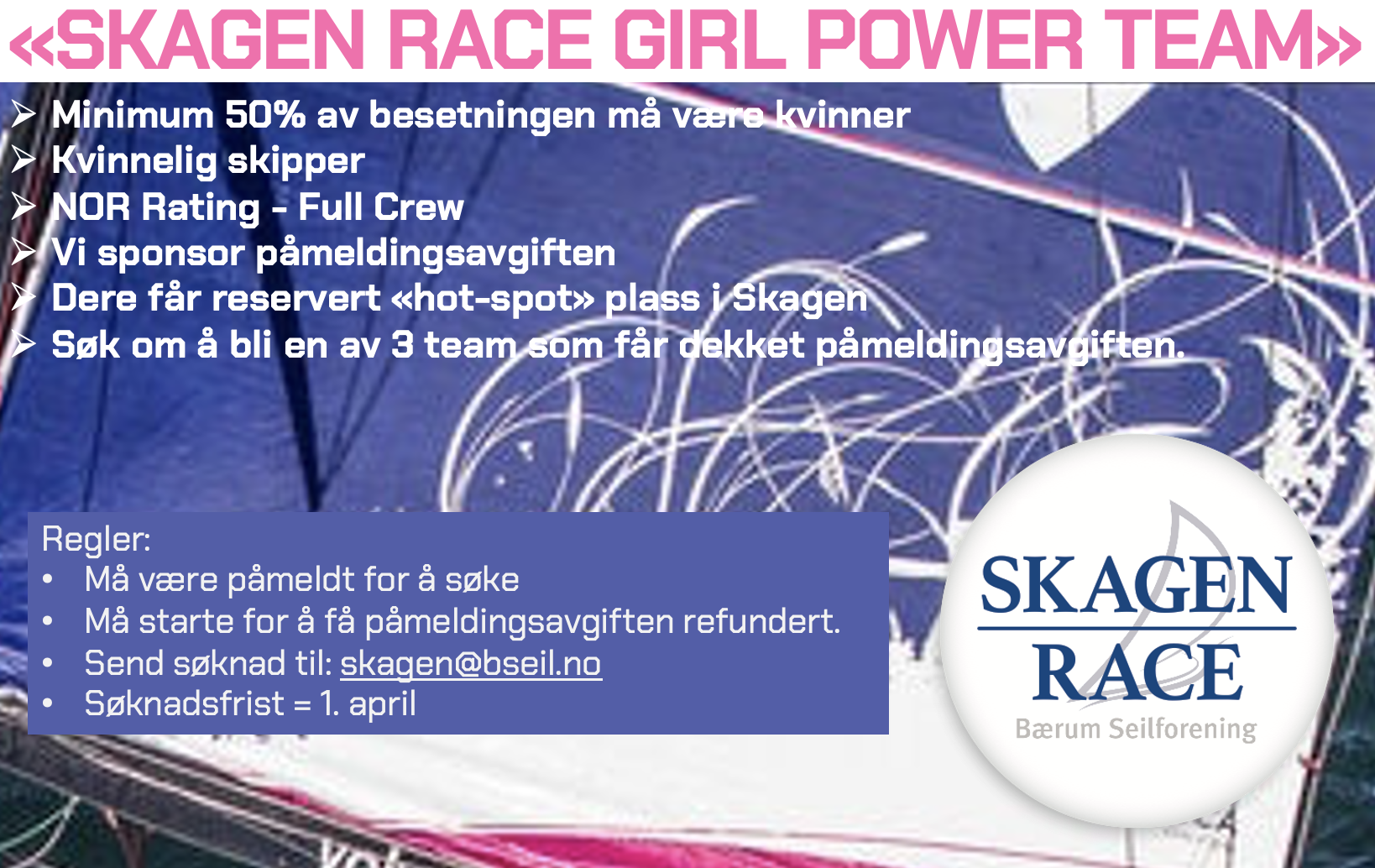 Flere jenter i Skagen Race