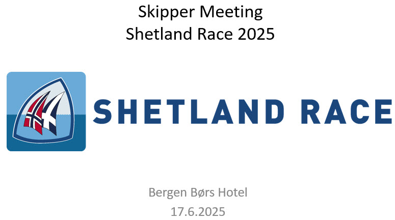 Race officer presentation Skippers Meeting Bergen