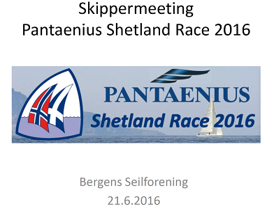 Race officer presentation Skippers meeting Bergen